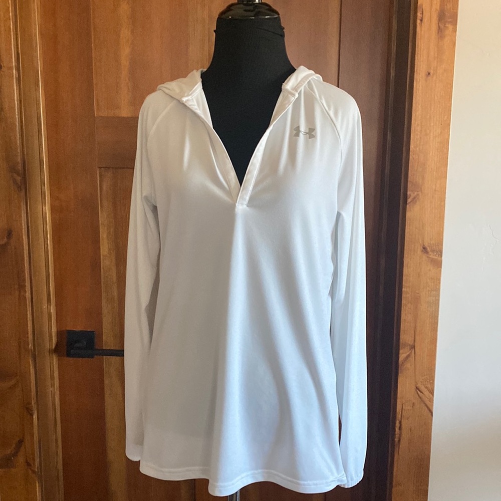 Under Armour White Hoodie Sweatshirt